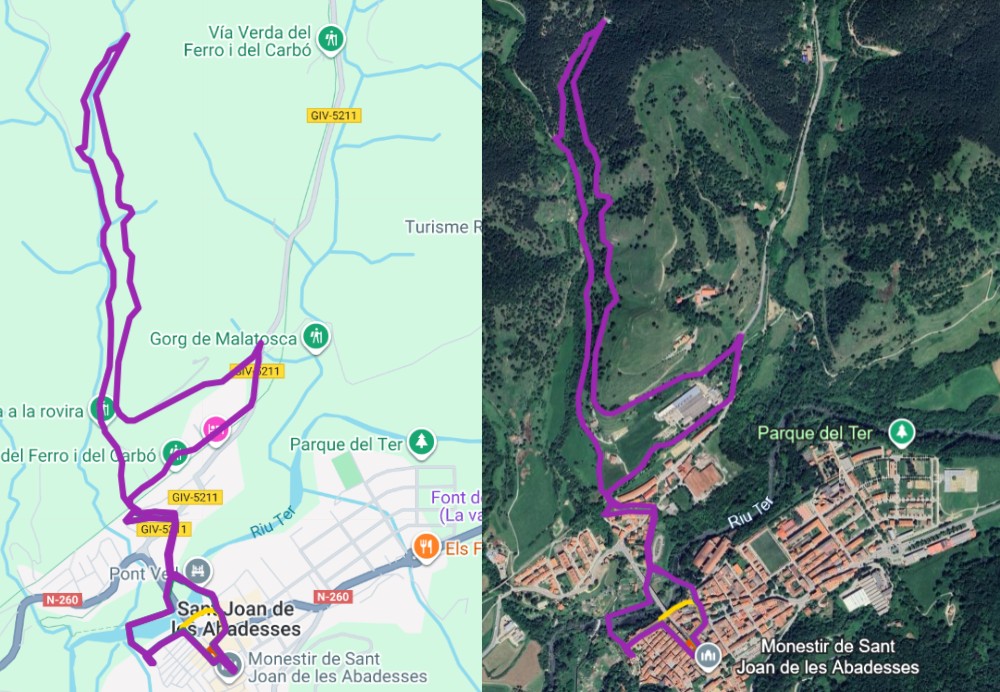 Clic per veure els diferents recorreguts